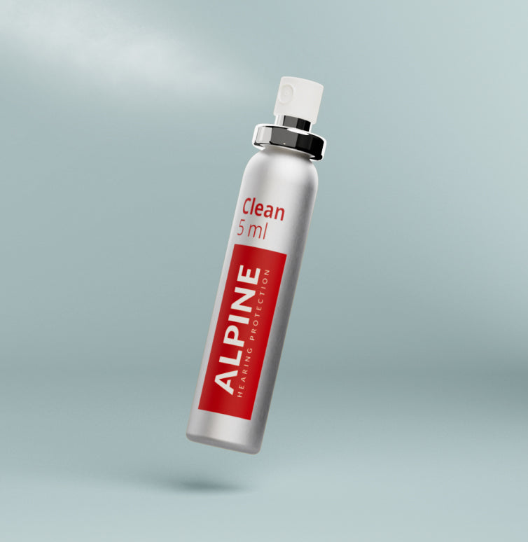 alpine schoonmaakspray voor oordoppen schoonmaak detail